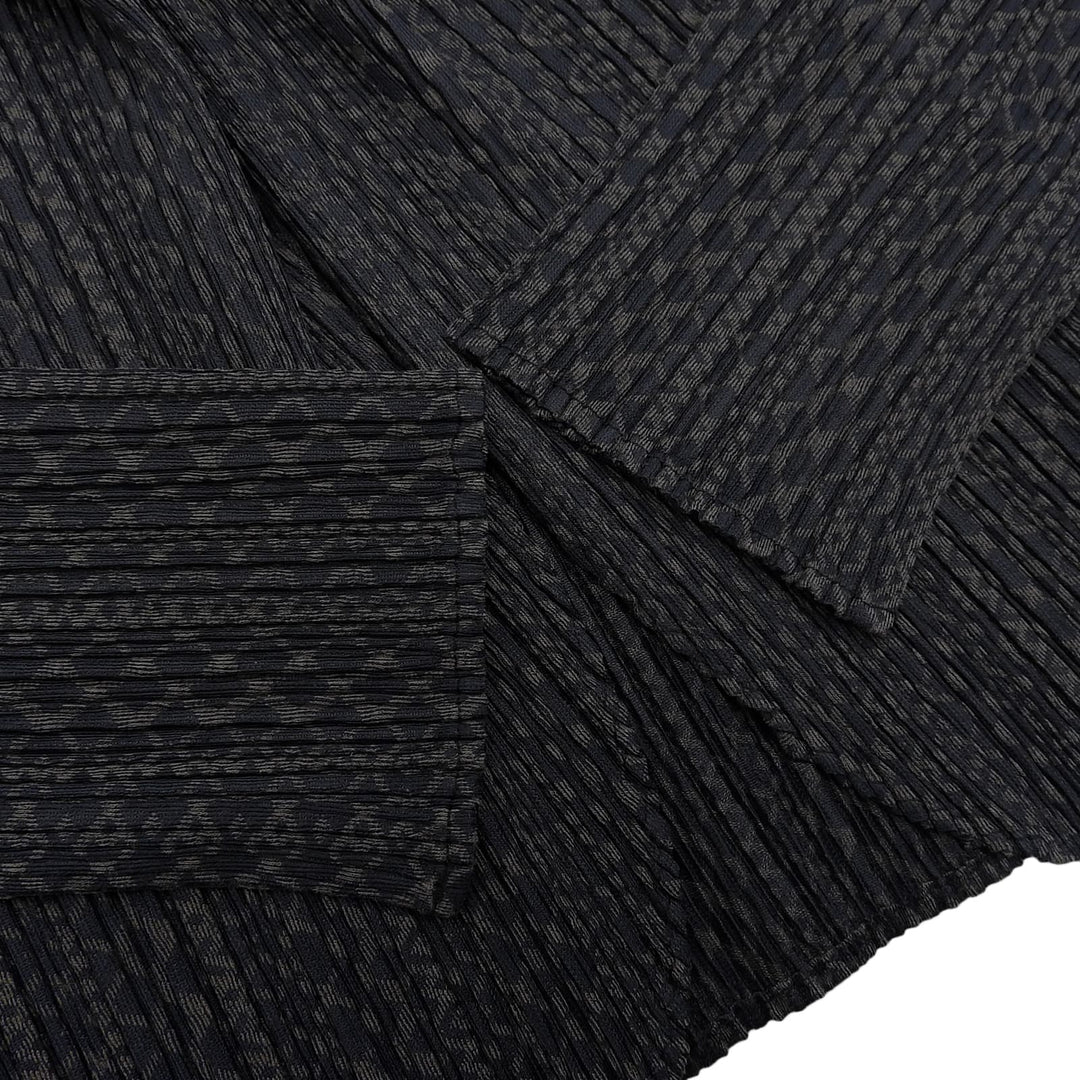 Excellent PLEATS PLEASE cardigan black polyester Women 3 PP33-J0703