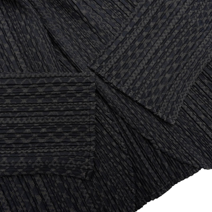 Excellent PLEATS PLEASE cardigan black polyester Women 3 PP33-J0703