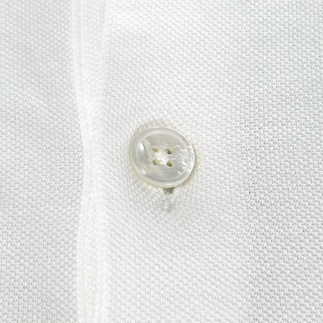 Excellent HERMES Short sleeve polo shirt H logo embroidery, saddle stitch