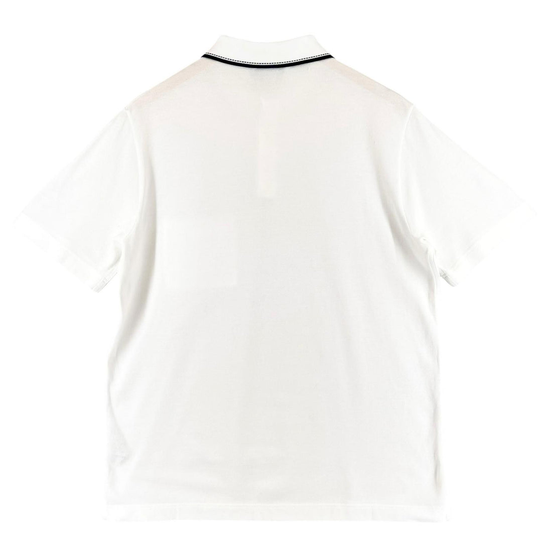 Excellent HERMES Short sleeve polo shirt H logo embroidery, saddle stitch