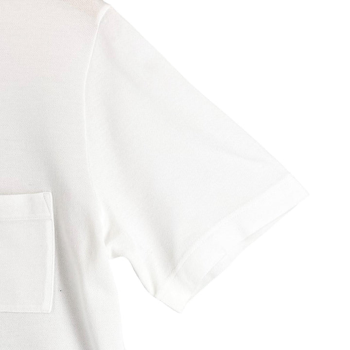 Excellent HERMES Short sleeve polo shirt H logo embroidery, saddle stitch
