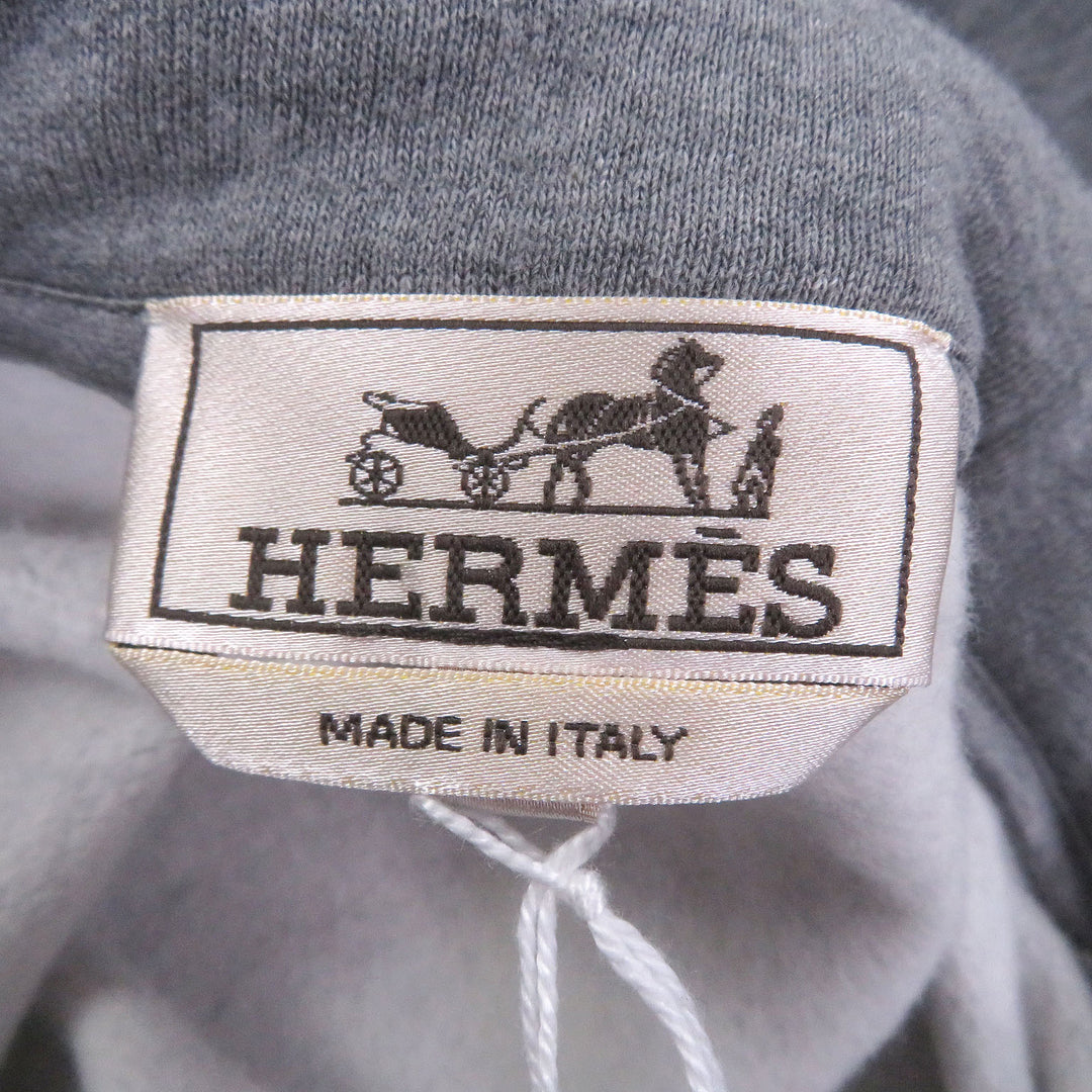 Pristine HERMES hoodie Armored/Dekare Lambskin Detail Pullover