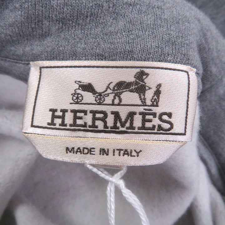 Pristine HERMES hoodie Armored/Dekare Lambskin Detail Pullover
