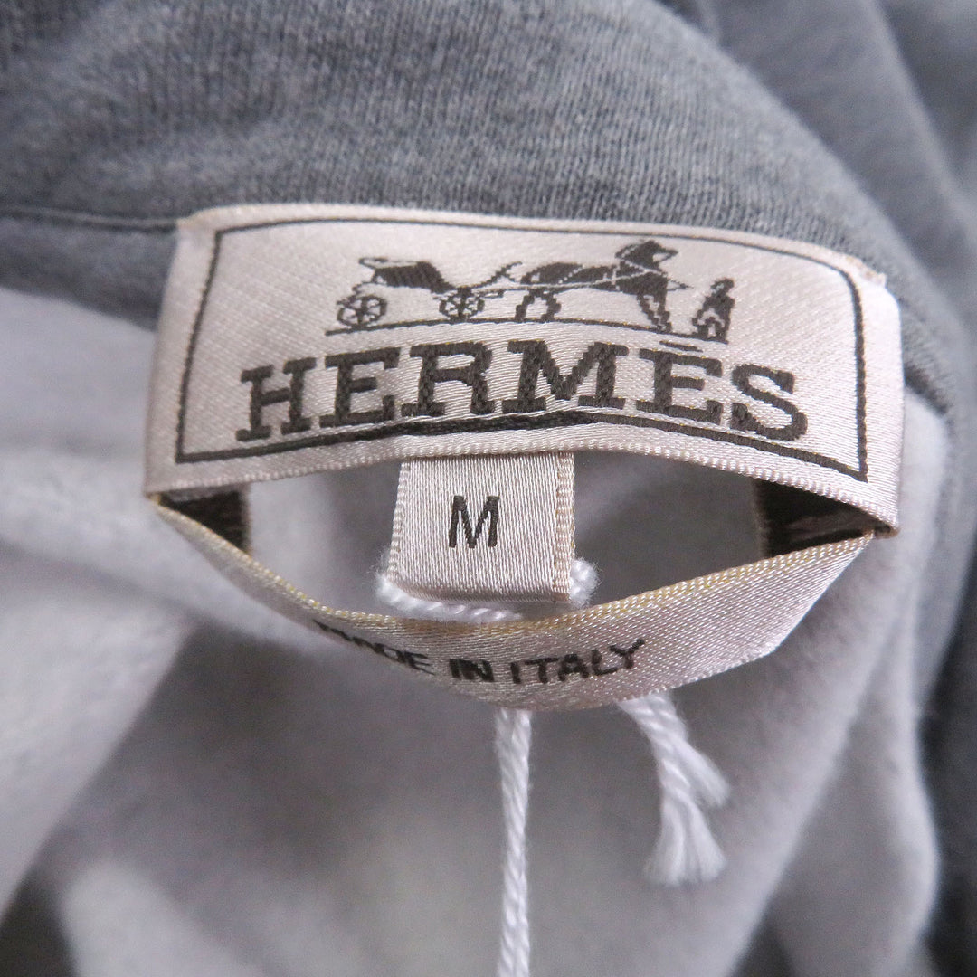 Pristine HERMES hoodie Armored/Dekare Lambskin Detail Pullover