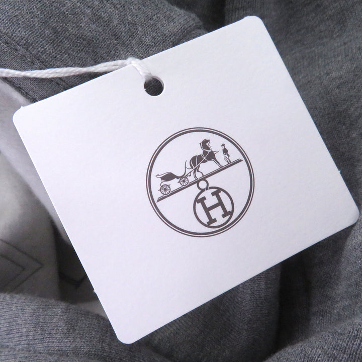 Pristine HERMES hoodie Armored/Dekare Lambskin Detail Pullover