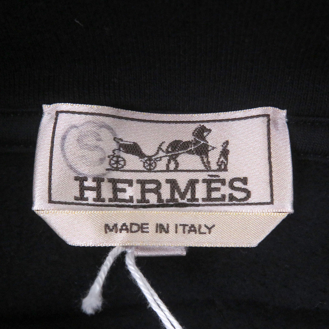 Pristine HERMES hoodie Armored/Dekare Lambskin Detail Pullover