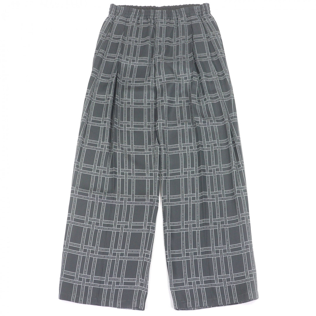 Excellent LOUIS VUITTON Pants Logo print easy pants gray Rayon mens 50