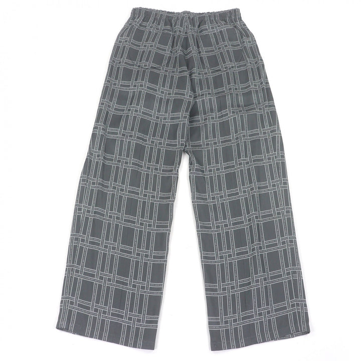 Excellent LOUIS VUITTON Pants Logo print easy pants gray Rayon mens 50