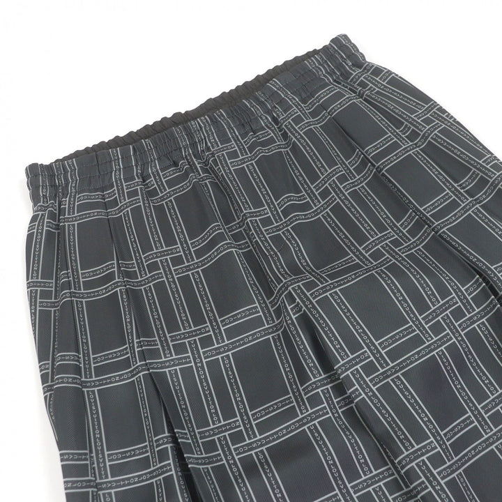 Excellent LOUIS VUITTON Pants Logo print easy pants gray Rayon mens 50