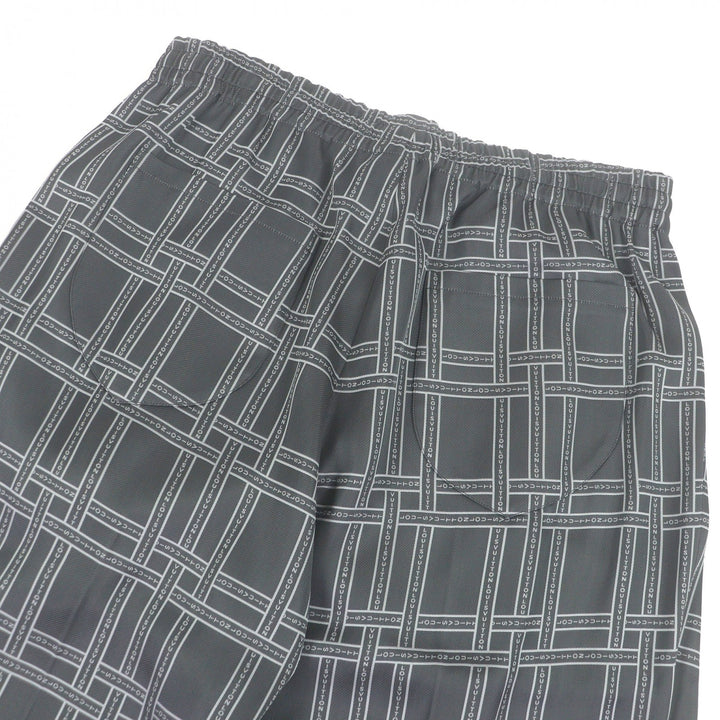 Excellent LOUIS VUITTON Pants Logo print easy pants gray Rayon mens 50