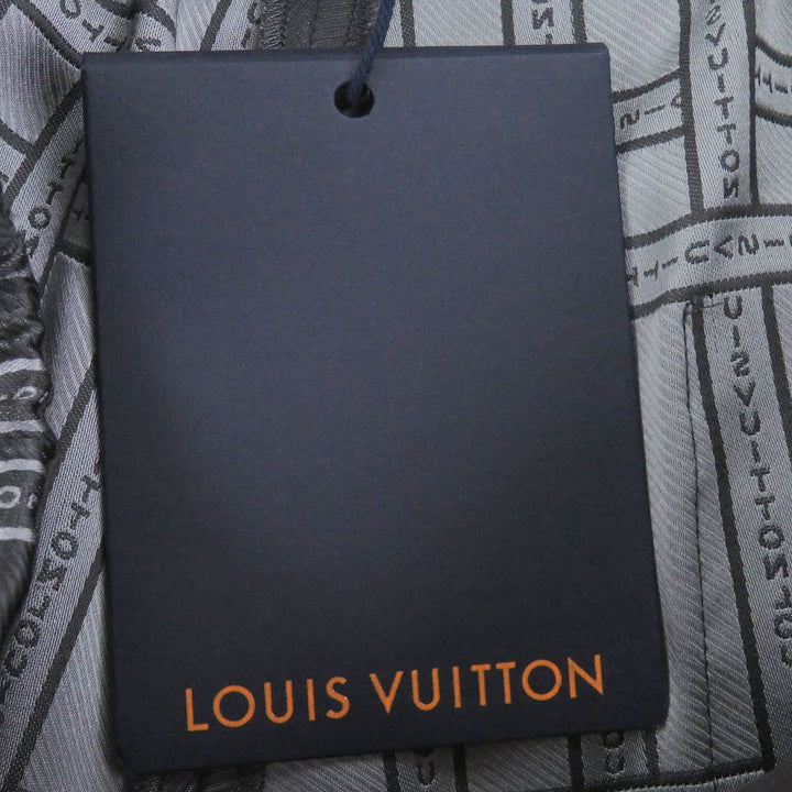 Excellent LOUIS VUITTON Pants Logo print easy pants gray Rayon mens 50