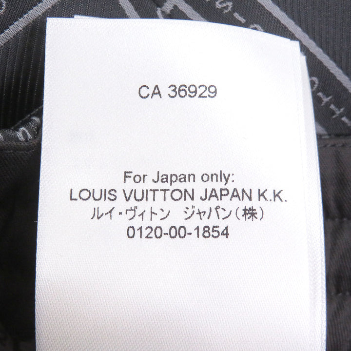 Excellent LOUIS VUITTON Pants Logo print easy pants gray Rayon mens 50