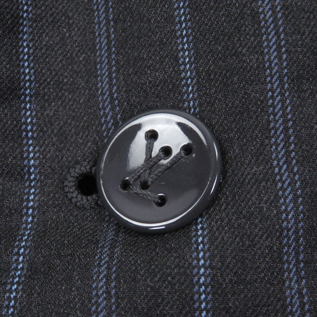 Excellent LOUIS VUITTON tailored jacket LV logo monogram stripe pattern