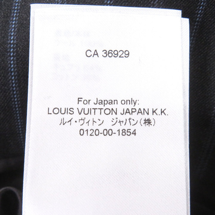 Excellent LOUIS VUITTON tailored jacket LV logo monogram stripe pattern