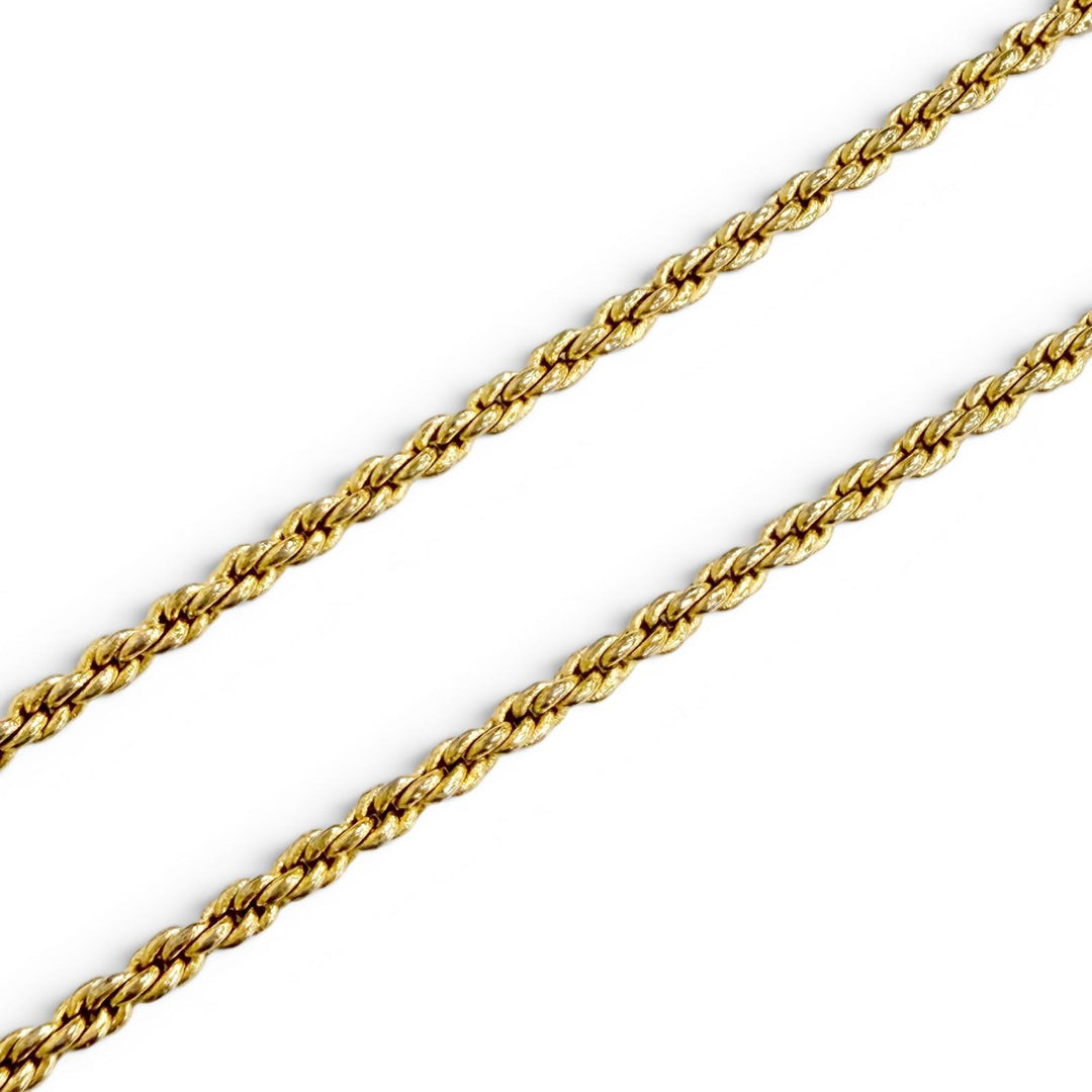 Great Christian Dior Necklace CD logo, rhinestone coin motif gold Women