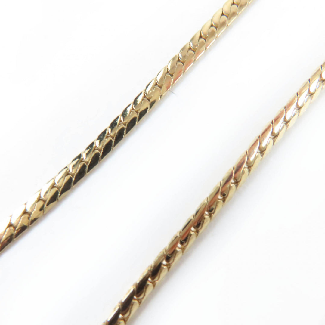 Excellent Christian Dior Necklace Rhinestone gold Women