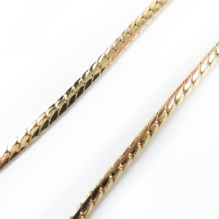 Excellent Christian Dior Necklace Rhinestone gold Women