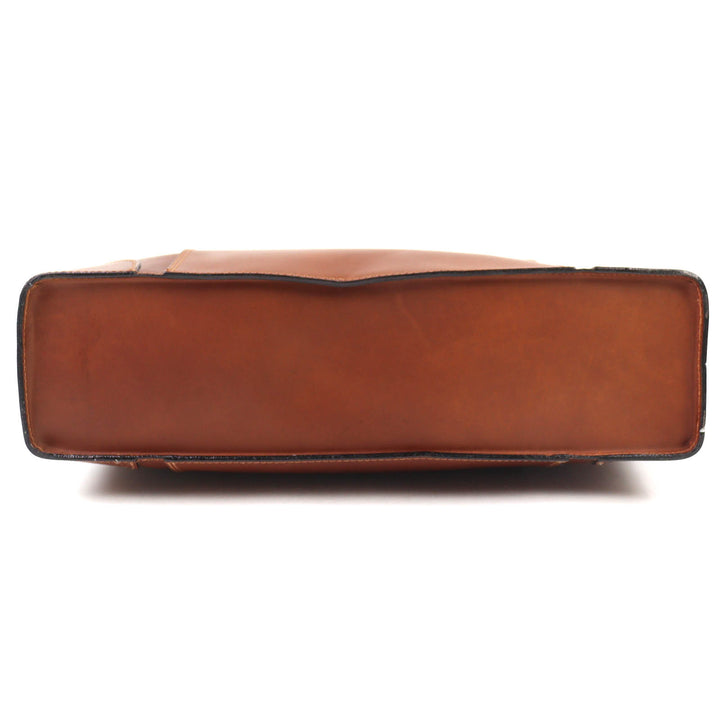 Very Good RED BRIDGE Business bag Genuine Leather Doctor's Bag Brown mens