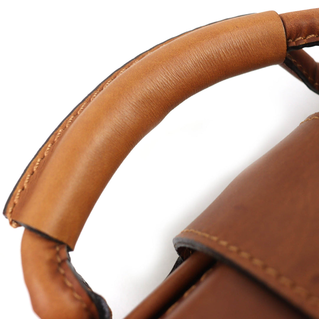 Very Good RED BRIDGE Business bag Genuine Leather Doctor's Bag Brown mens
