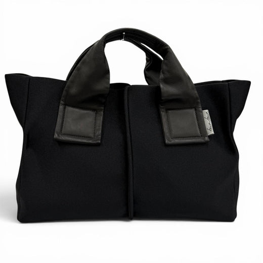 Excellent kawa-kawa Tote Bag WET Tote Bag M size black leather Women