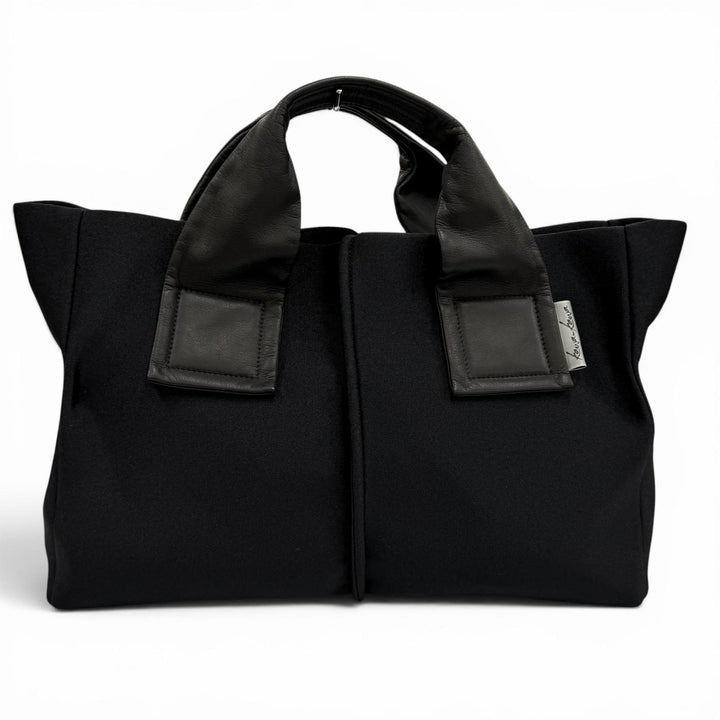 Excellent kawa-kawa Tote Bag WET Tote Bag M size black leather Women