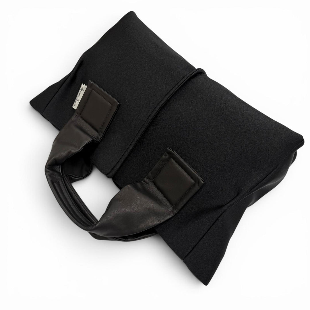 Excellent kawa-kawa Tote Bag WET Tote Bag M size black leather Women