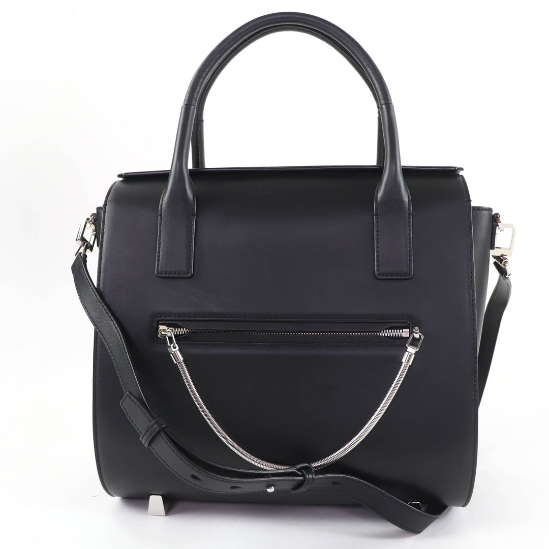 Great Alexander Wang Handbag 2-Way Shoulder Bag Satchel Bag black Calf leather