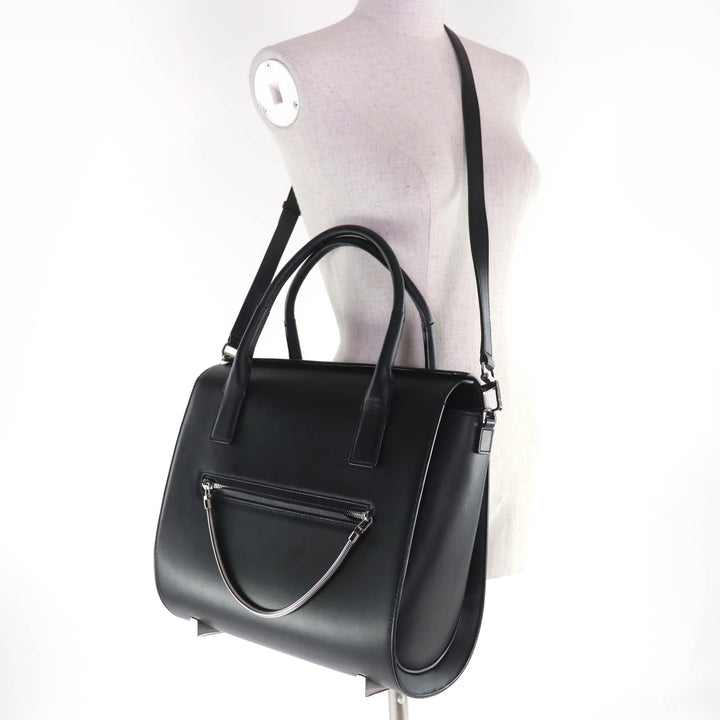 Great Alexander Wang Handbag 2-Way Shoulder Bag Satchel Bag black Calf leather
