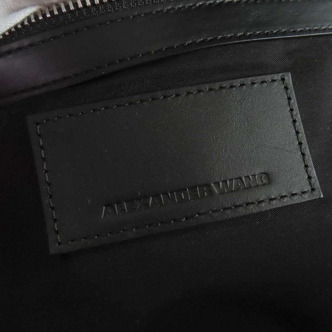 Great Alexander Wang Handbag 2-Way Shoulder Bag Satchel Bag black Calf leather