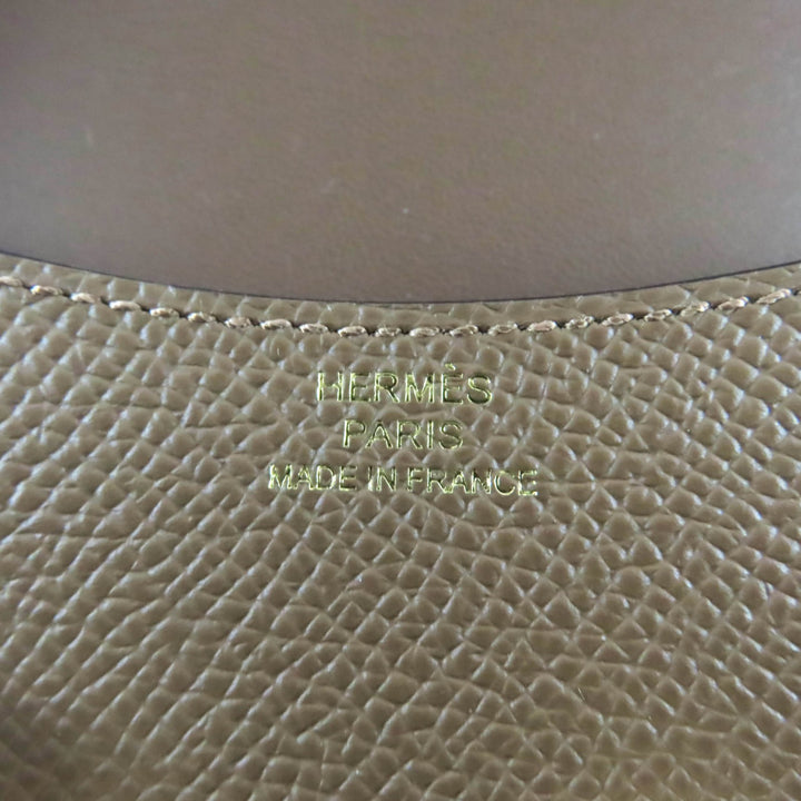 Pristine HERMES Coin case Constance Slim Wallet with coin case Epsom Leather