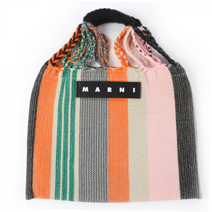 Excellent MARNI Handbag Logo leather, Marni Flower Cafe, braided. SHMH00009M0