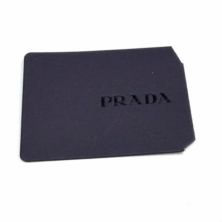 Pristine PRADA Tote Bag Triangle logo Brown canvas Women 1BG561