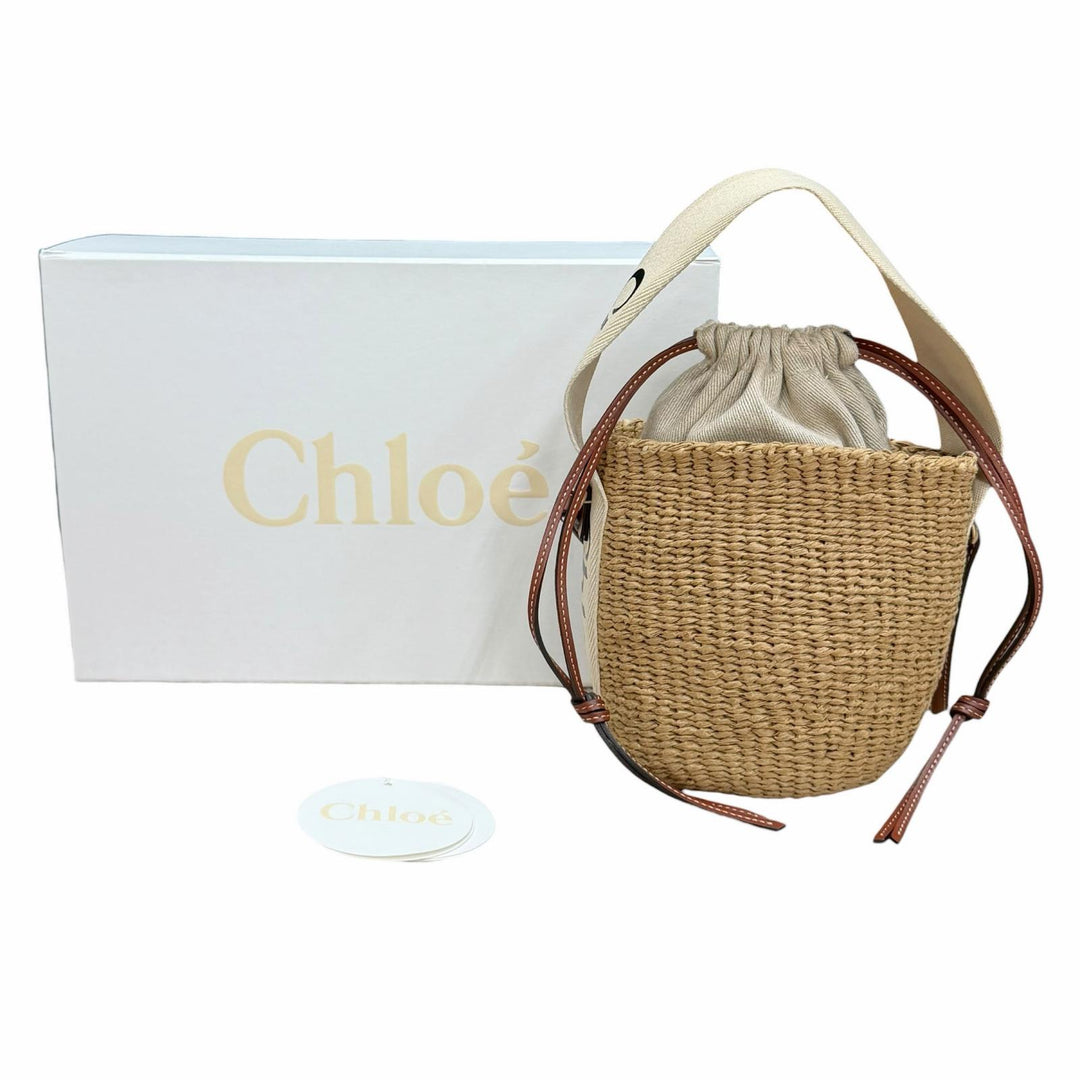 Excellent Chloe Shoulder Bag WODDY Small Basket CHC22Stainless Steel381G55101