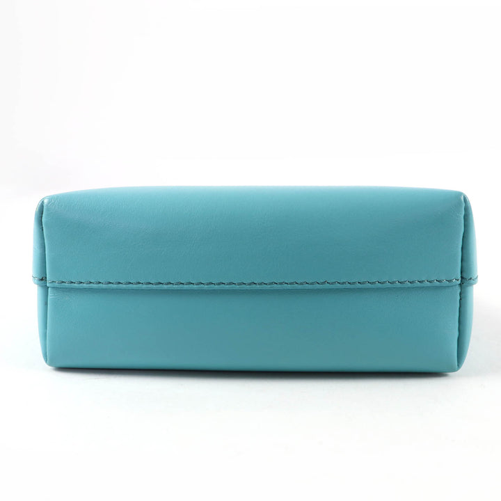 Excellent Chloe Shoulder Bag Sense Micro Tote Bag Logo embroidery leather blue