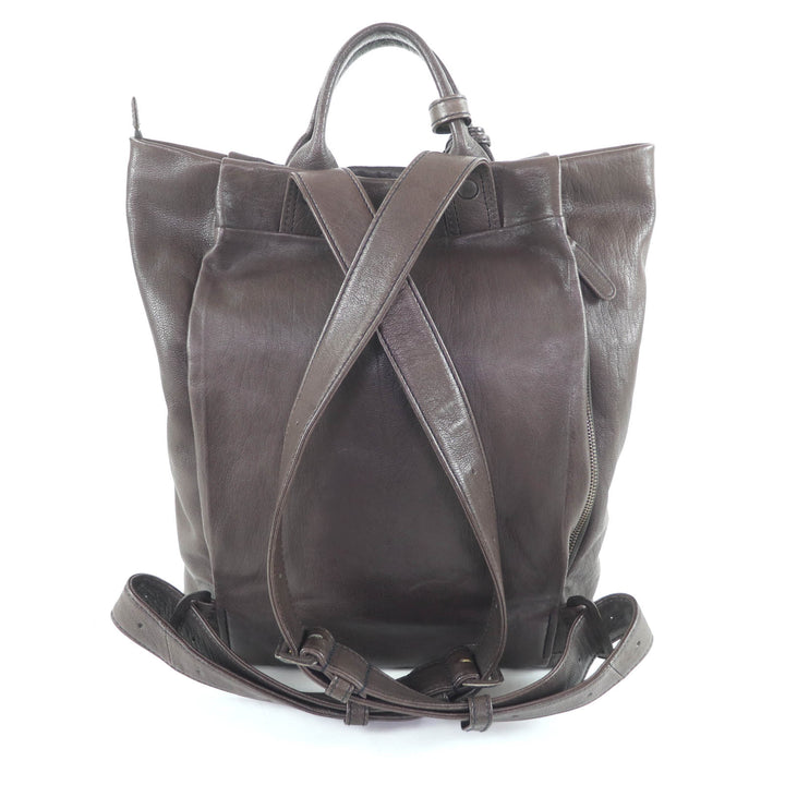 Excellent genten Backpack Â· Daypack Goat leather backpack with charm.