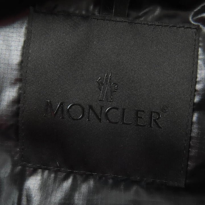 Pristine MONCLER Down vest ALITERSE Logo patch and hood Coral system Women 3