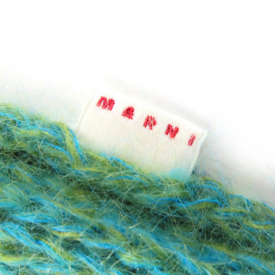 Excellent MARNI knit Mohair Blend Patchwork Long Sleeve Women 36 GCMD0359Q0