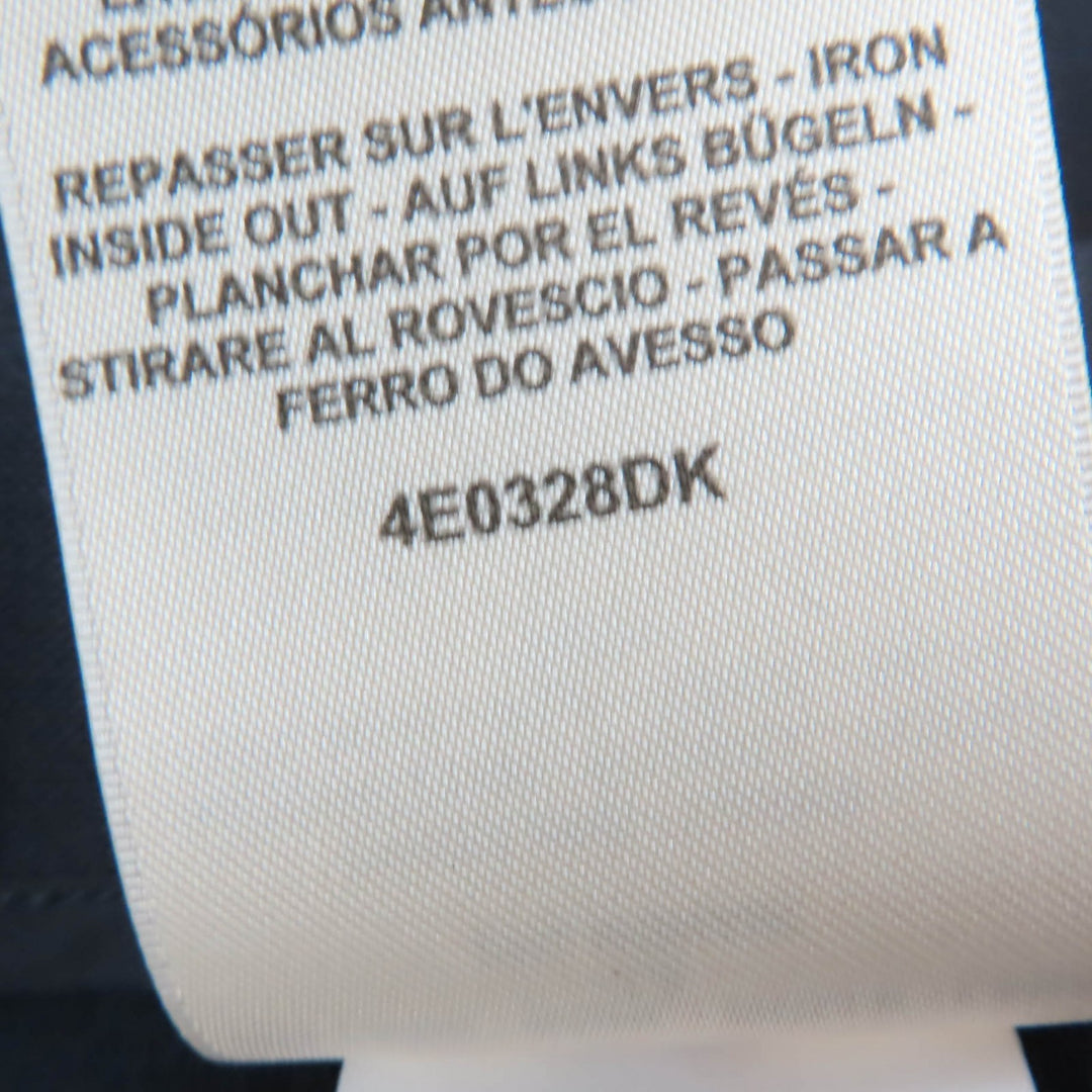 Excellent HERMES Tight Skirt Serie Metal Dark navy wool Women 40 4E0328DK