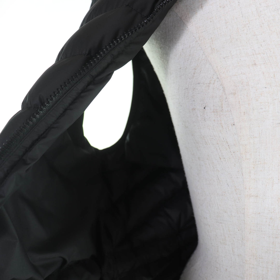 Excellent HERMES Down vest CLOU DE SELLE Logo patch black Women 38 3H0156DA