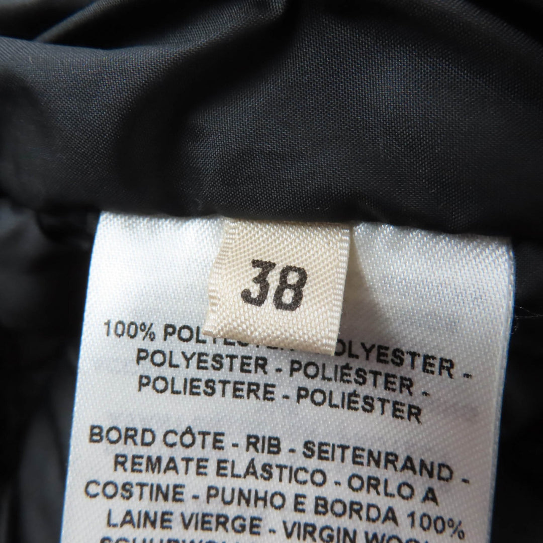 Excellent HERMES Down vest CLOU DE SELLE Logo patch black Women 38 3H0156DA