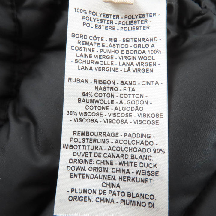 Excellent HERMES Down vest CLOU DE SELLE Logo patch black Women 38 3H0156DA