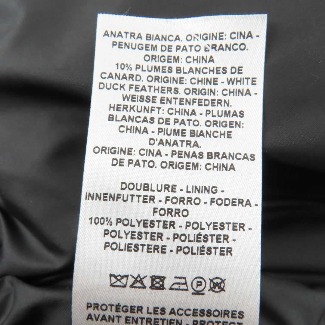 Excellent HERMES Down vest CLOU DE SELLE Logo patch black Women 38 3H0156DA