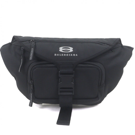 Excellent BALENCIAGA Sling bag UNITY BELTPACK L Large Belt Pack black 792072
