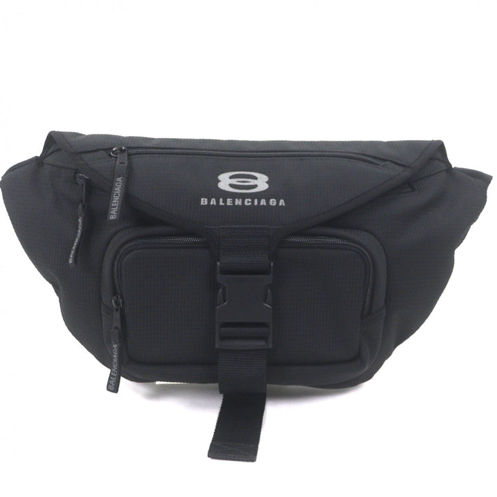 Excellent BALENCIAGA Sling bag UNITY BELTPACK L Large Belt Pack black 792072