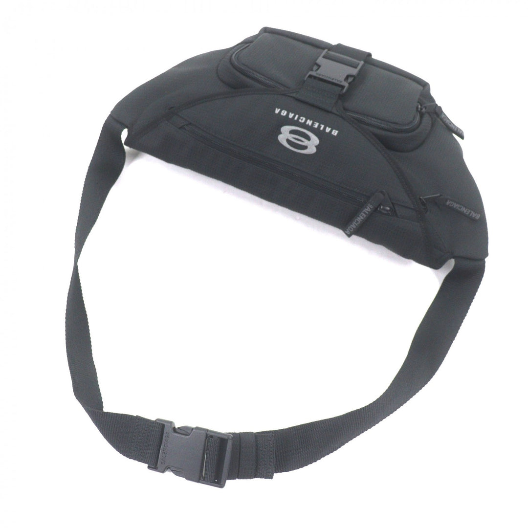 Excellent BALENCIAGA Sling bag UNITY BELTPACK L Large Belt Pack black 792072