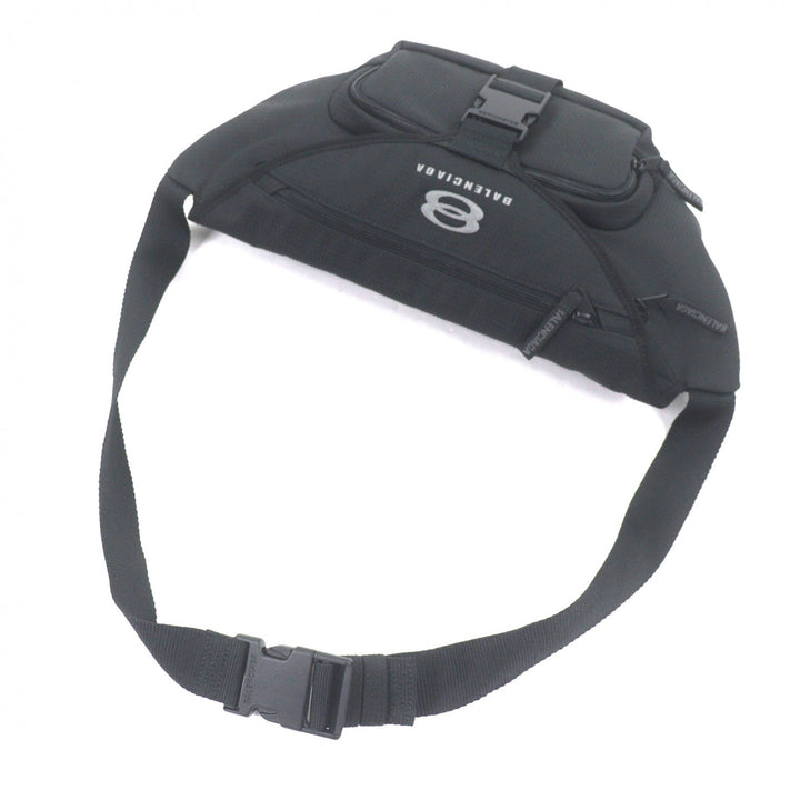 Excellent BALENCIAGA Sling bag UNITY BELTPACK L Large Belt Pack black 792072