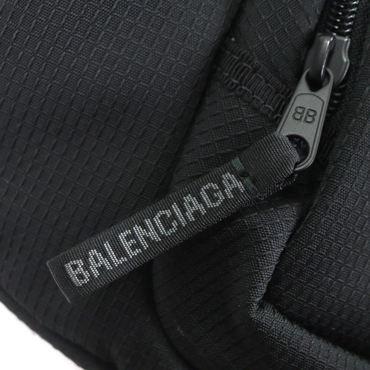 Excellent BALENCIAGA Sling bag UNITY BELTPACK L Large Belt Pack black 792072