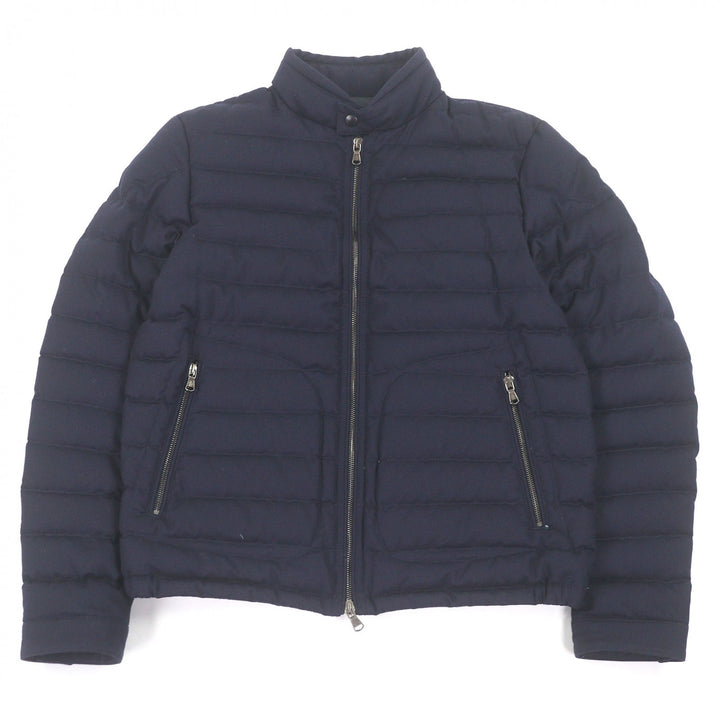 Great MONCLER Down jacket DELABOST GIUBBOTTO Navy wool mens 3