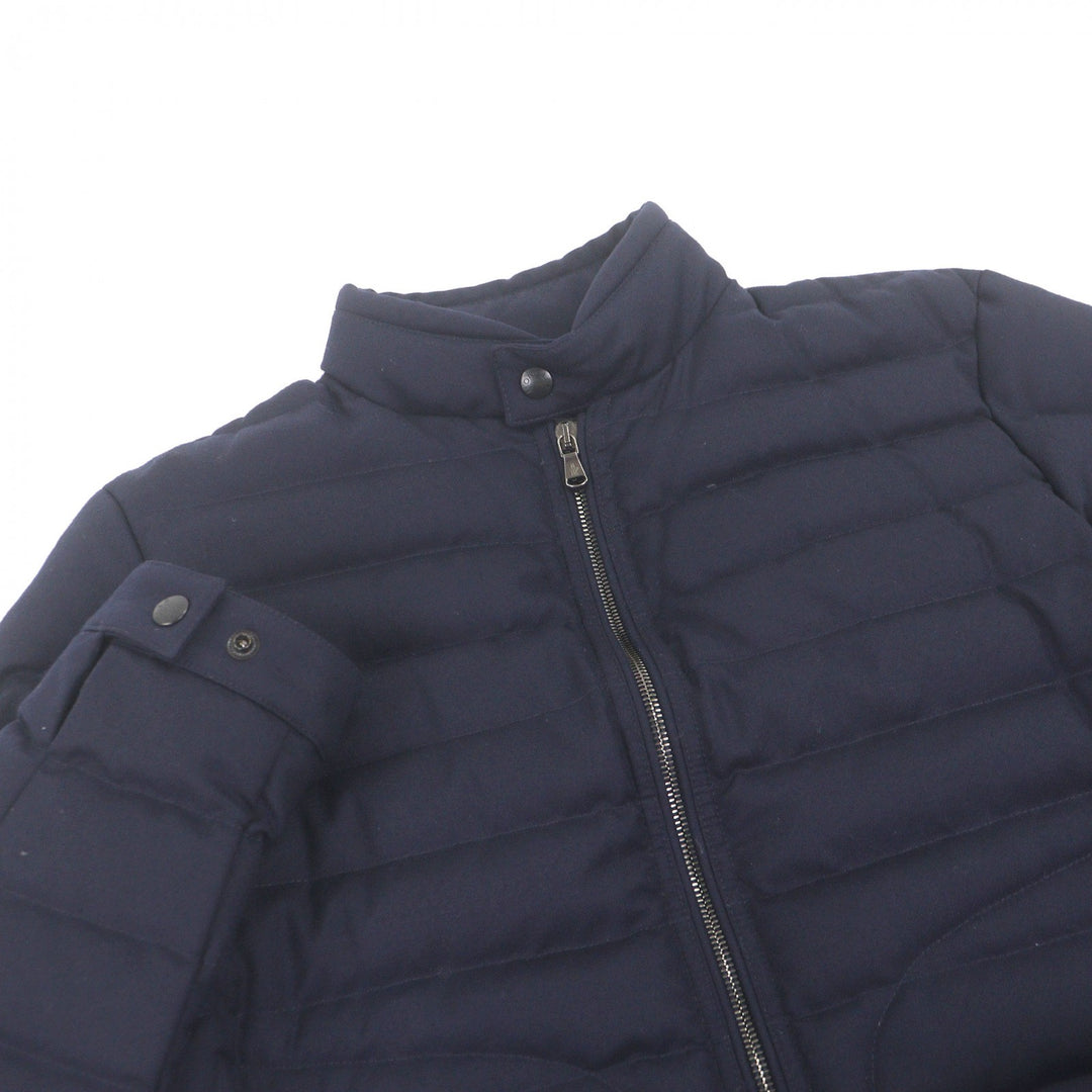 Great MONCLER Down jacket DELABOST GIUBBOTTO Navy wool mens 3