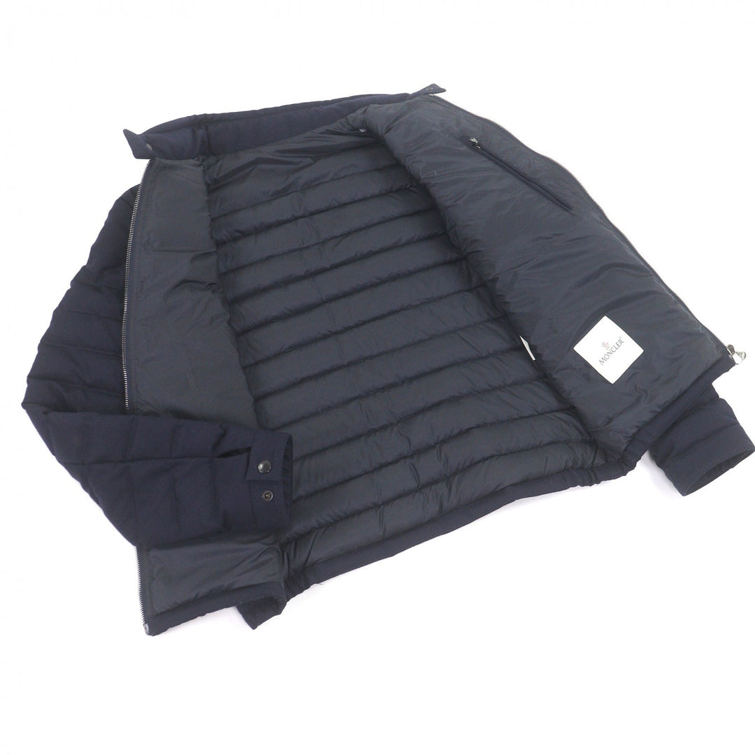 Great MONCLER Down jacket DELABOST GIUBBOTTO Navy wool mens 3